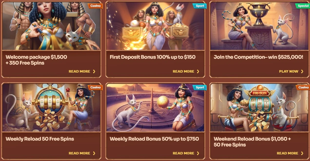 CleoBetRa free spins and rewards